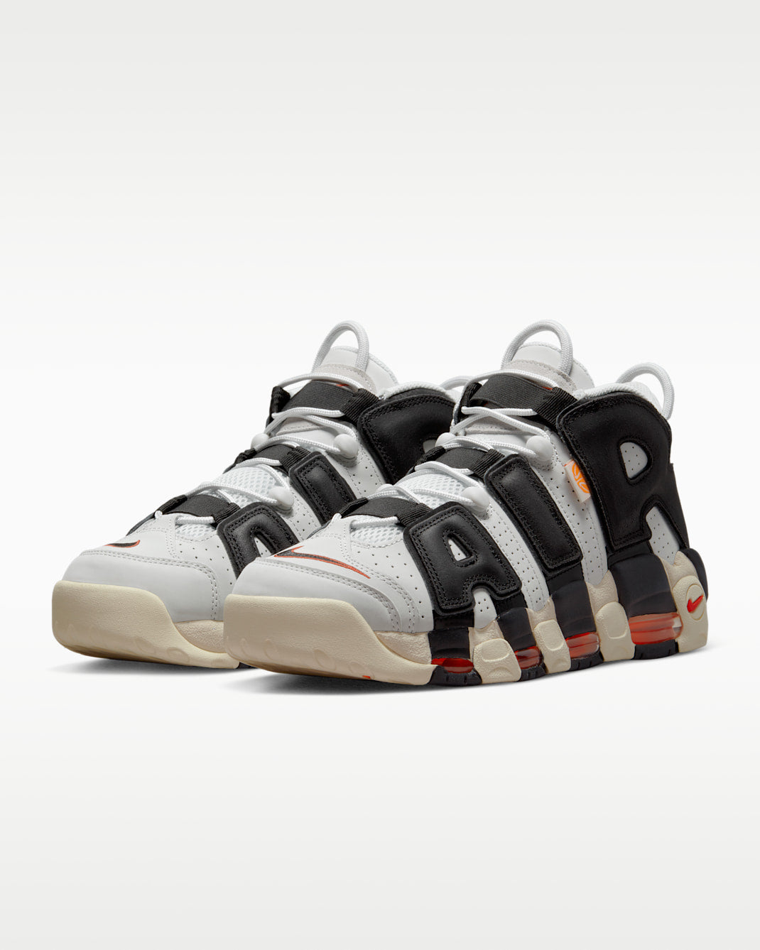 Nike AIR MORE UPTEMPO 96 FTL - PHOTON DUST/UNIV RED-TOTAL ORA