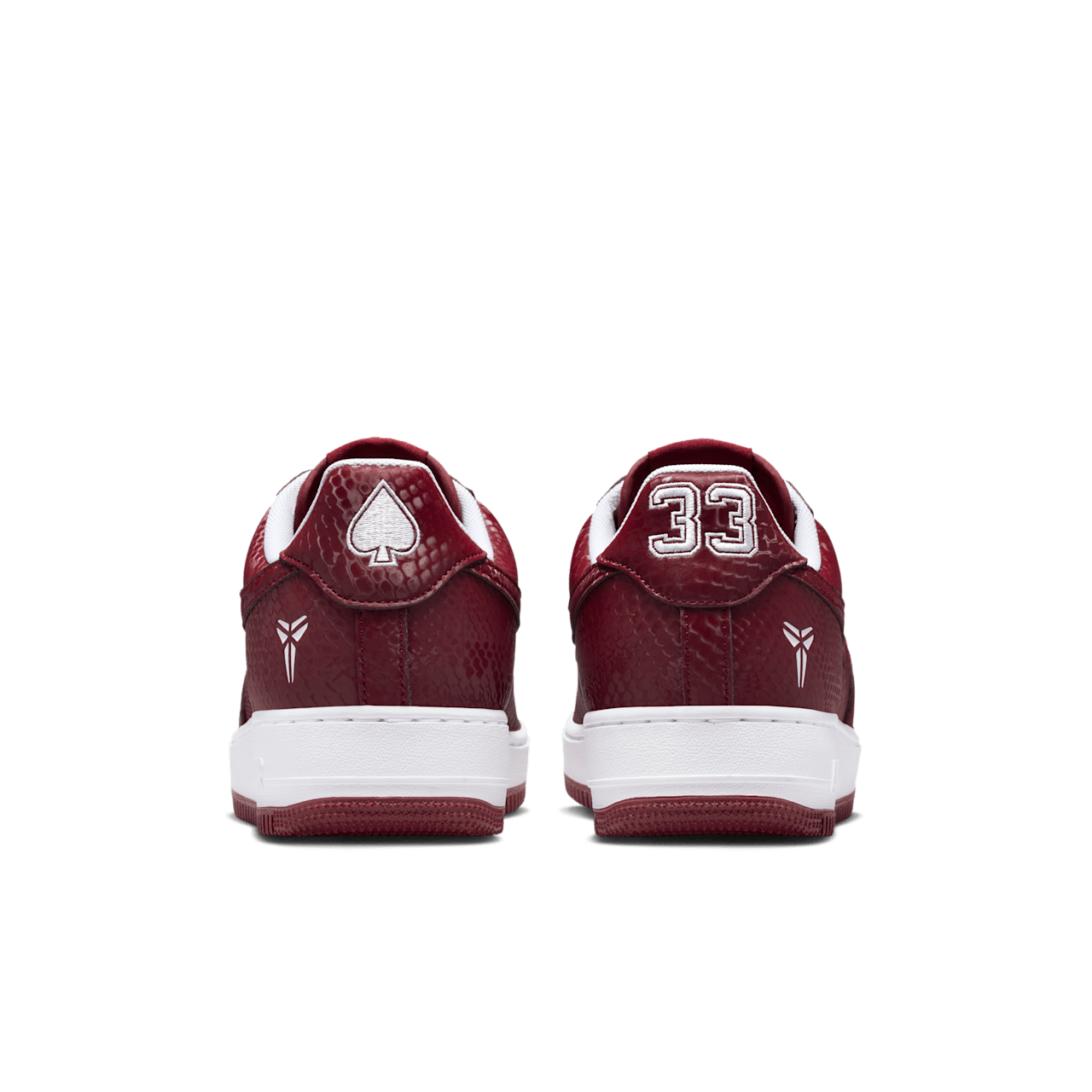 Kobe Air Force 1 Low "Lower Merion High: Away", Team Red