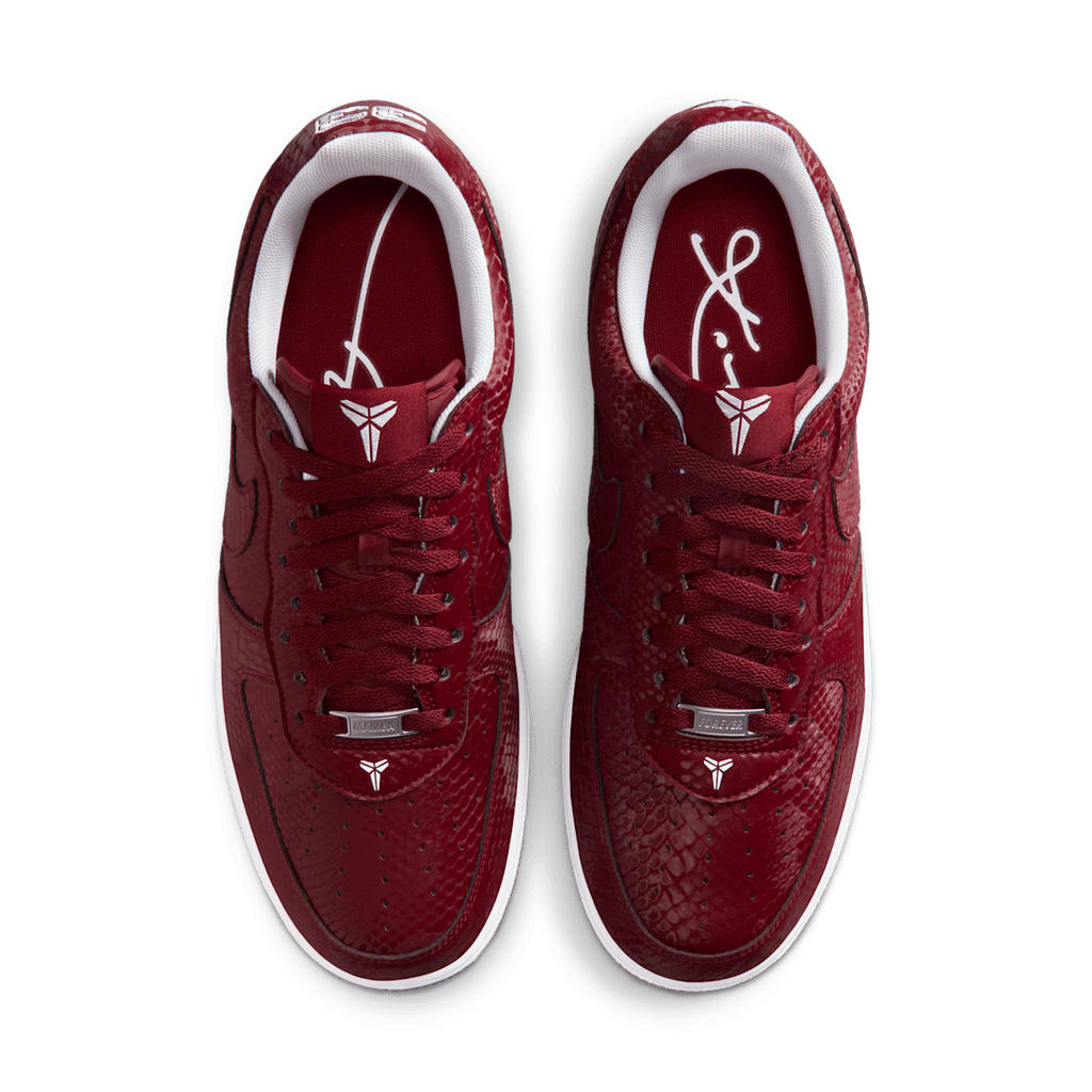 Kobe Air Force 1 Low "Lower Merion High: Away", Team Red